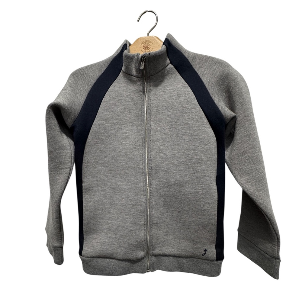 Jacadi Gray and navy Zip-Up Jacket size 8A/128cm Paris - Picture 2 of 5